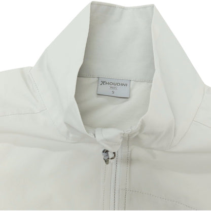 【中古】フーディニ HOUDINI ポリエステル スタンドカラー ジップアップ シェルジャケット ライトグレー【サイズS】【 状態ランクB 】【 メンズ 】