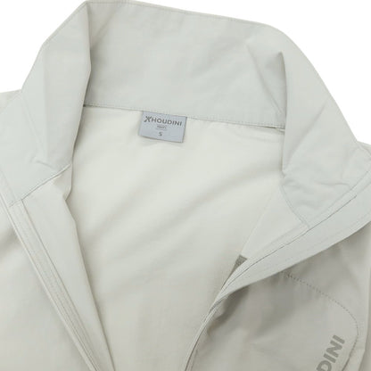 【中古】フーディニ HOUDINI ポリエステル スタンドカラー ジップアップ シェルジャケット ライトグレー【サイズS】【 状態ランクB 】【 メンズ 】
