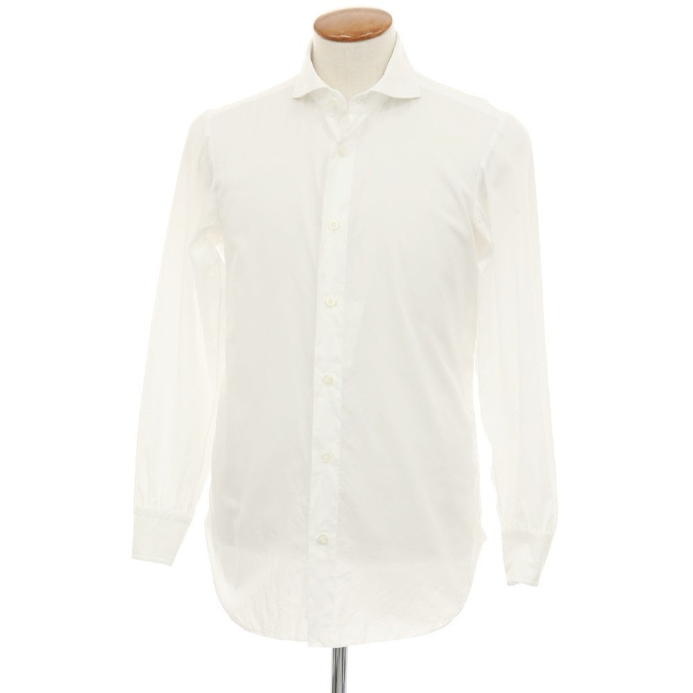 【中古】リングヂャケット RING JACKET コットン ホリゾンタルカラー ドレスシャツ ホワイト【サイズ39】【 状態ランクC 】【 メンズ 】