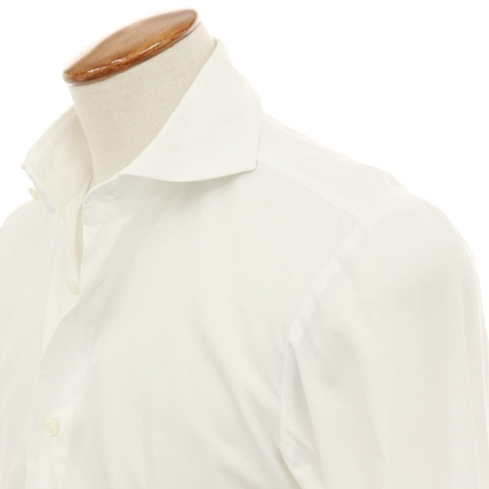 【中古】リングヂャケット RING JACKET コットン ホリゾンタルカラー ドレスシャツ ホワイト【サイズ39】【 状態ランクC 】【 メンズ 】