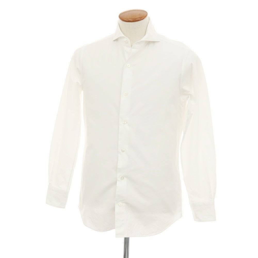 【中古】リングヂャケット RING JACKET コットン ホリゾンタルカラー ドレスシャツ ホワイト【サイズ40】【 状態ランクC 】【 メンズ 】