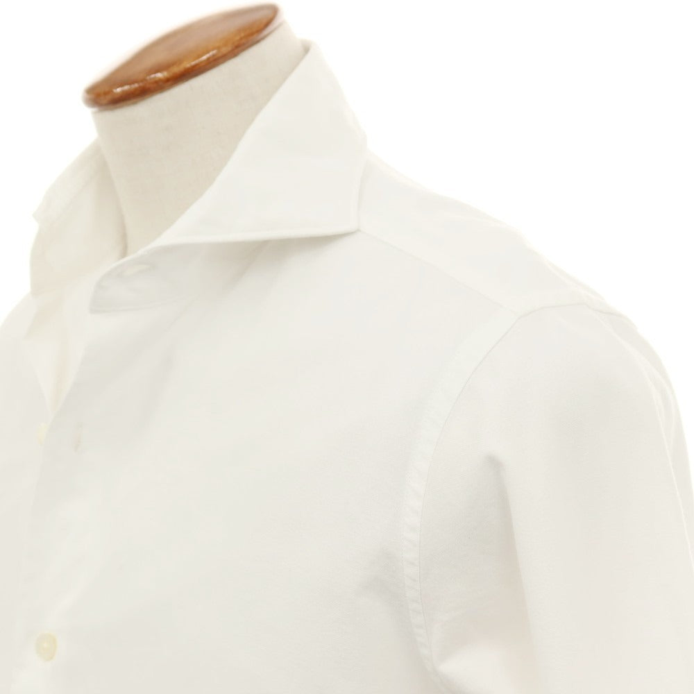 【中古】リングヂャケット RING JACKET コットン ホリゾンタルカラー ドレスシャツ ホワイト【サイズ40】【 状態ランクC 】【 メンズ 】
