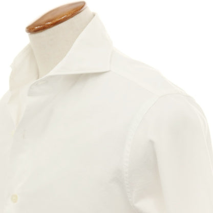 【中古】リングヂャケット RING JACKET コットン ホリゾンタルカラー ドレスシャツ ホワイト【サイズ40】【 状態ランクC 】【 メンズ 】