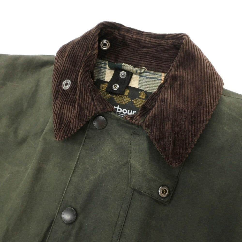 【中古】バブアー Barbour SL BEWICK ワックスコットン フィールドジャケット オリーブグリーン【サイズ36】【 状態ランクC 】【 メンズ 】