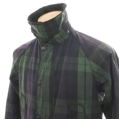 【中古】バブアー Barbour SL BEDALE ビデイル ワックスコットン チェック フィールドジャケット ネイビーxグリーン【サイズ36】【 状態ランクC 】【 メンズ 】
