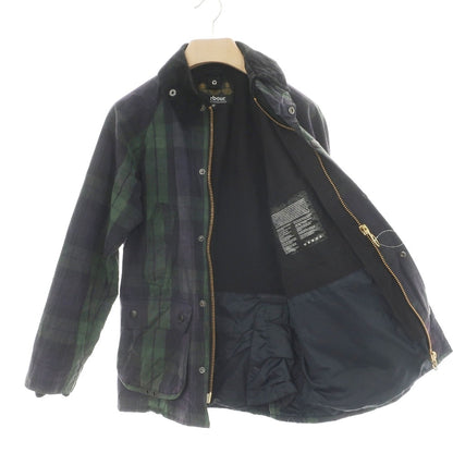 【中古】バブアー Barbour SL BEDALE ビデイル ワックスコットン チェック フィールドジャケット ネイビーxグリーン【サイズ36】【 状態ランクC 】【 メンズ 】