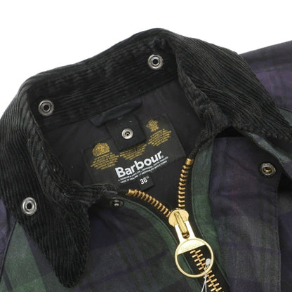 【中古】バブアー Barbour SL BEDALE ビデイル ワックスコットン チェック フィールドジャケット ネイビーxグリーン【サイズ36】【 状態ランクC 】【 メンズ 】