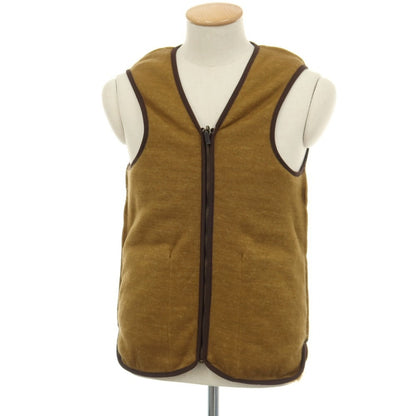 【中古】バブアー Barbour アクリルポリエステル ジップアップ ファー ライナーベスト ブラウン【サイズ34】【 状態ランクC 】【 メンズ 】