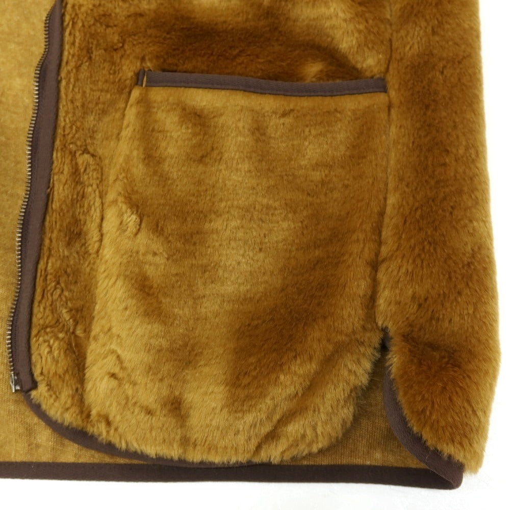 【中古】バブアー Barbour アクリルポリエステル ジップアップ ファー ライナーベスト ブラウン【サイズ34】【 状態ランクC 】【 メンズ 】