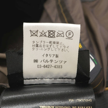 【中古】ムーレー MOORER ポリエステル ライナーダウンベスト付き コート ダークネイビー【サイズ46】【 状態ランクC 】【 メンズ 】