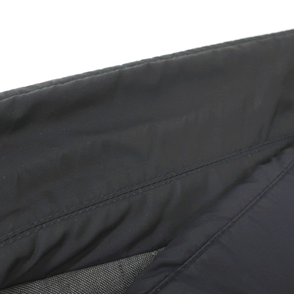 【中古】ムーレー MOORER ポリエステル ライナーダウンベスト付き コート ダークネイビー【サイズ46】【 状態ランクC 】【 メンズ 】