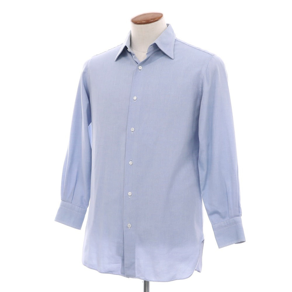 【中古】スティレ ラティーノ STILE LATINO コットン レギュラーカラー ドレスシャツ ライトブルー【サイズ39】【 状態ランクD 】【 メンズ 】