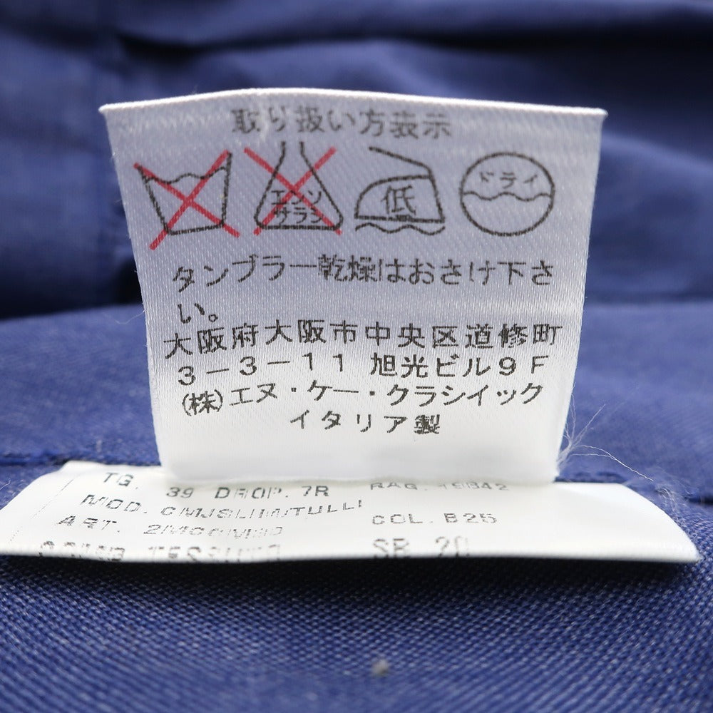【中古】スティレ ラティーノ STILE LATINO コットン レギュラーカラー カジュアルシャツ パープルブルー【サイズ39】【 状態ランクC 】【 メンズ 】