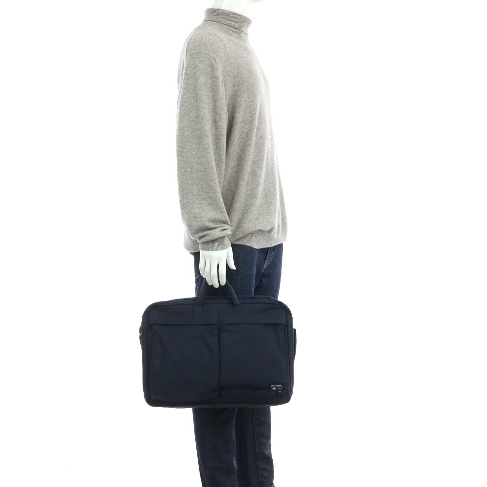 【中古】ポーター PORTER LOWERCASE ナイロン ブリーフケース ネイビー【 状態ランクB 】【 メンズ 】