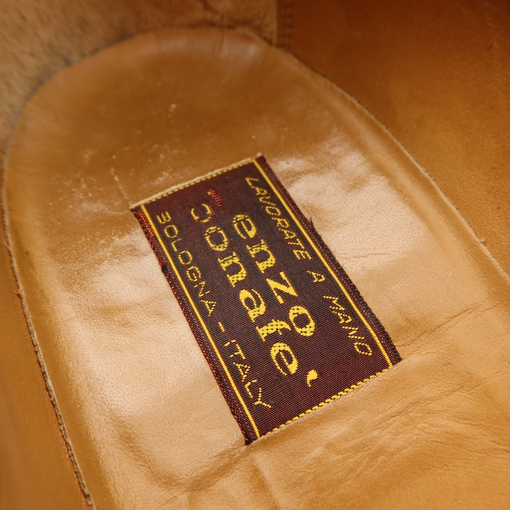 【中古】エンツォ ボナフェ Enzo Bonafe カーフ ローファー ブラック【サイズ6 1/2】【 状態ランクC 】【 メンズ 】