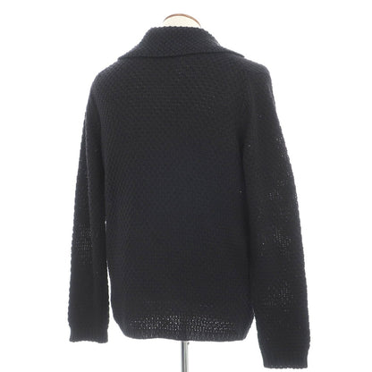 【中古】コルネリアーニ CORNELIANI コットン ダブル2B ジャケット型 カーディガン ダークネイビー【サイズ48】【 状態ランクC 】【 メンズ 】
