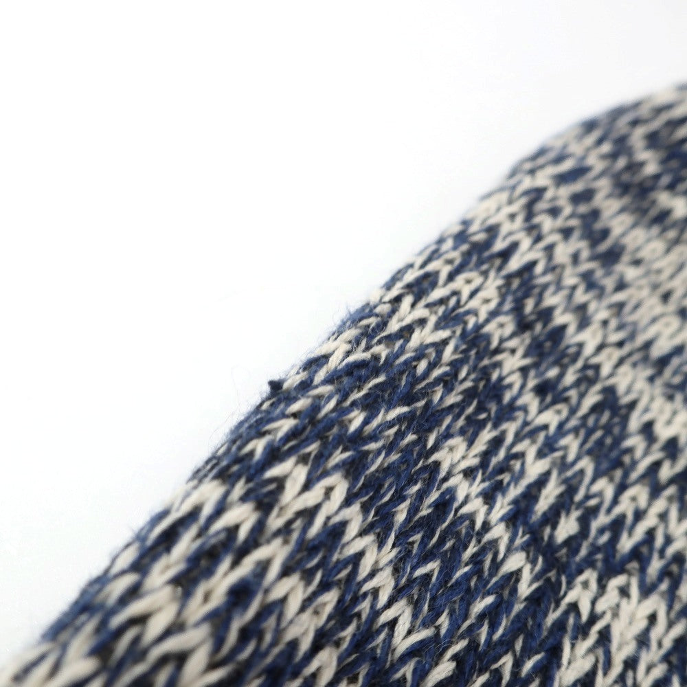 【SALE30%OFF/返品不可】【中古】トゥモローランド TOMORROWLAND tricot コットンリネン ニット カーディガン アイボリーxネイビー【 サイズM 】【 状態ランクB 】【 メンズ 】