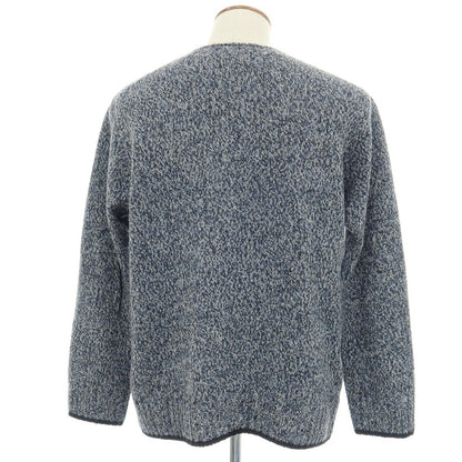 【中古】トゥモローランド TOMORROWLAND tricot ウールナイロン クルーネック プルオーバーニット ネイビー系【サイズM】【 状態ランクC 】【 メンズ 】
