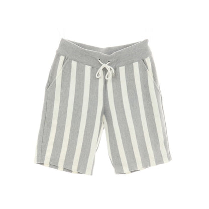 【SALE30%OFF/返品不可】【中古】パニカーレ PANICALE コットンナイロン ストライプ ニット ショートパンツ グレーxホワイト【 サイズ48 】【 状態ランクB 】【 メンズ 】