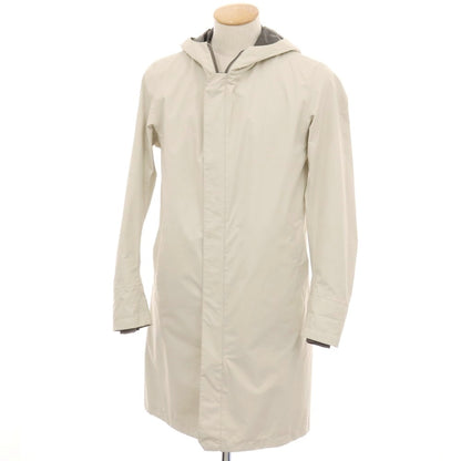 【中古】ヘルノ Herno Laminar GORE-TEX ポリエステル フーデッドコート ライトベージュ【サイズ44】【 状態ランクC 】【 メンズ 】