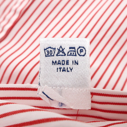 【中古】タイユアタイ TIE YOUR TIE コットン ストライプ レギュラーカラー ドレスシャツ ホワイトxレッド【サイズ41】【 状態ランクB 】【 メンズ 】