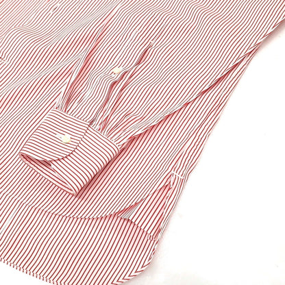 【中古】タイユアタイ TIE YOUR TIE コットン ストライプ レギュラーカラー ドレスシャツ ホワイトxレッド【サイズ41】【 状態ランクB 】【 メンズ 】