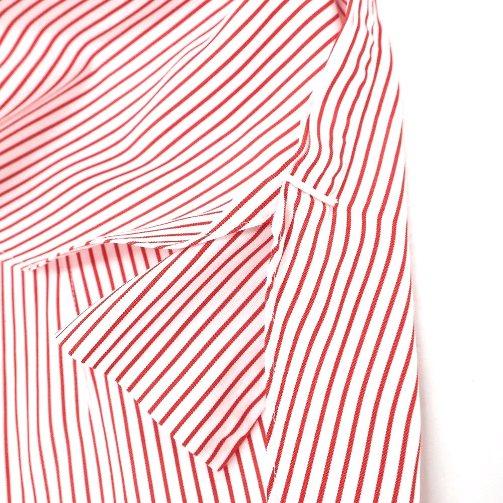 【中古】タイユアタイ TIE YOUR TIE コットン ストライプ レギュラーカラー ドレスシャツ ホワイトxレッド【サイズ41】【 状態ランクB 】【 メンズ 】