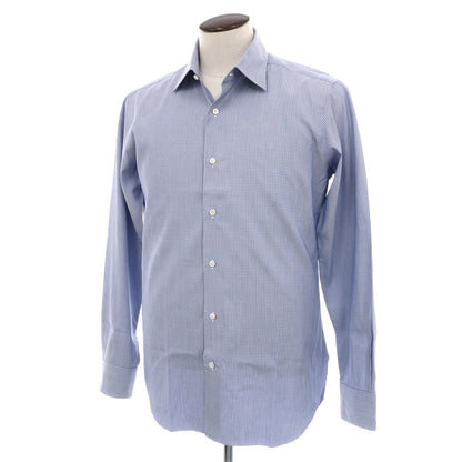 【中古】バルバ BARBA CULTO コットン レギュラーカラー ドレスシャツ ブルー【サイズ42】【 状態ランクB 】【 メンズ 】