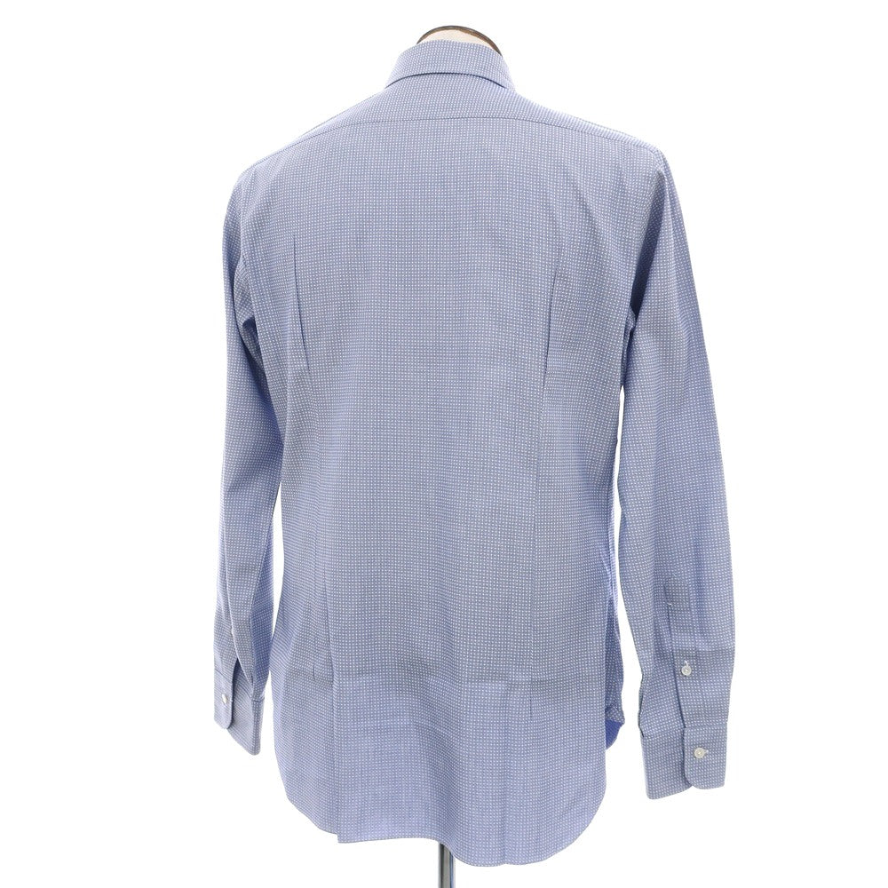 【中古】バルバ BARBA CULTO コットン レギュラーカラー ドレスシャツ ブルー【サイズ42】【 状態ランクB 】【 メンズ 】