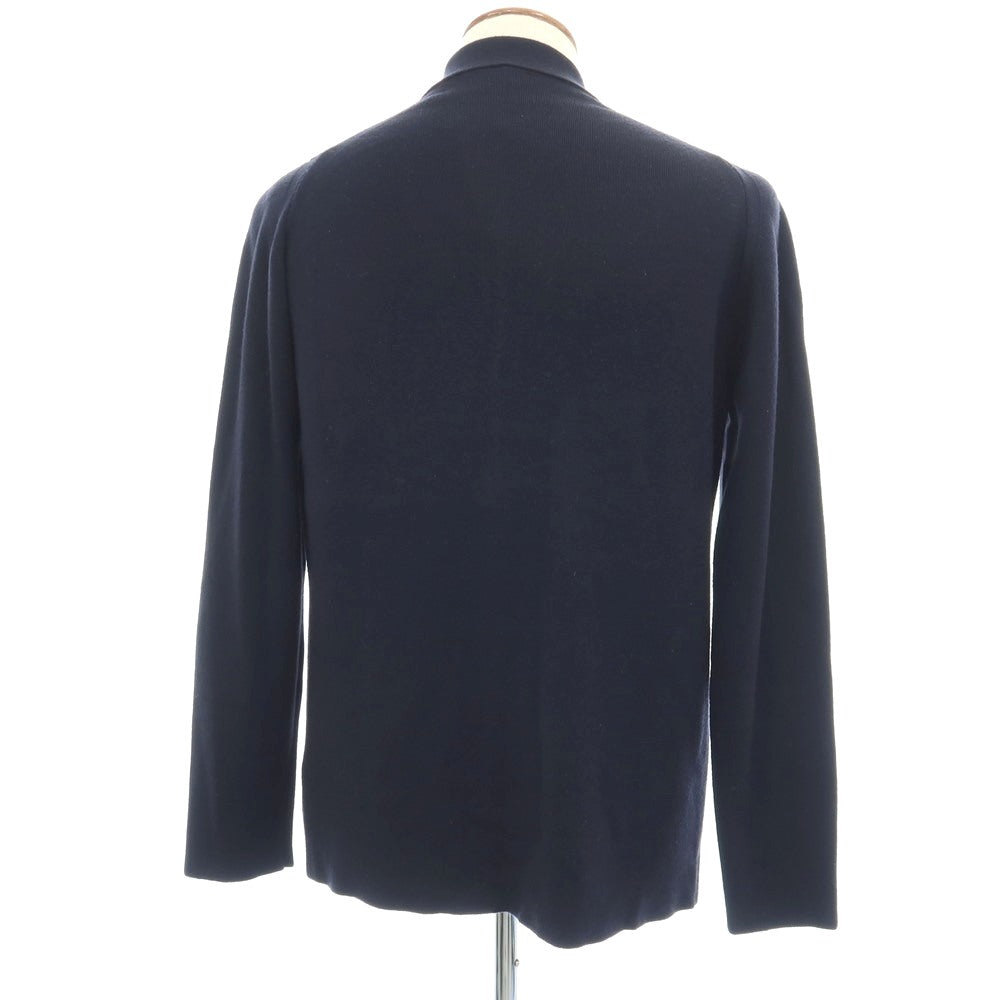 【中古】ジョンスメドレー JOHN SMEDLEY ウール 襟付き カーディガン ネイビー【サイズM】【 状態ランクB 】【 メンズ 】
