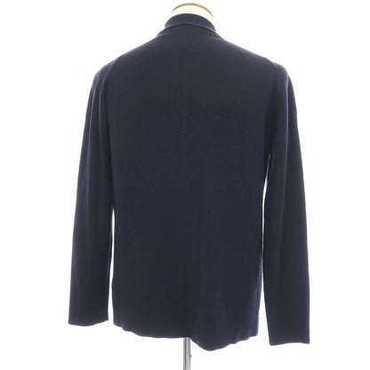 【中古】ジョンスメドレー JOHN SMEDLEY ウール 襟付き カーディガン ネイビー【サイズM】【 状態ランクB 】【 メンズ 】
