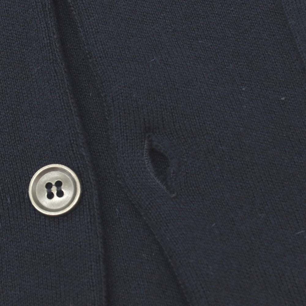 【中古】ジョンスメドレー JOHN SMEDLEY ウール 襟付き カーディガン ネイビー【サイズM】【 状態ランクB 】【 メンズ 】