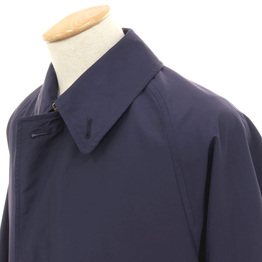 【中古】ビームスエフ BEAMS F ポリエステルコットン ステンカラーコート ネイビー【サイズ36】【 状態ランクB 】【 メンズ 】