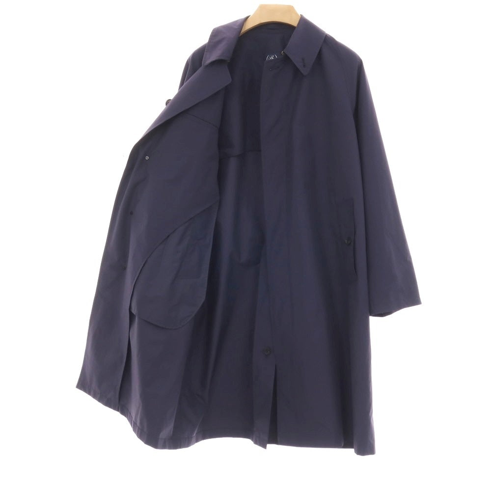 【中古】ビームスエフ BEAMS F ポリエステルコットン ステンカラーコート ネイビー【サイズ36】【 状態ランクB 】【 メンズ 】