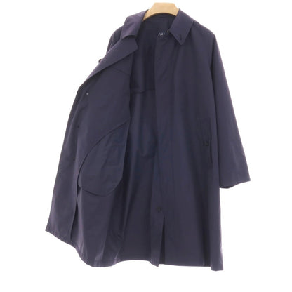 【中古】ビームスエフ BEAMS F ポリエステルコットン ステンカラーコート ネイビー【サイズ36】【 状態ランクB 】【 メンズ 】