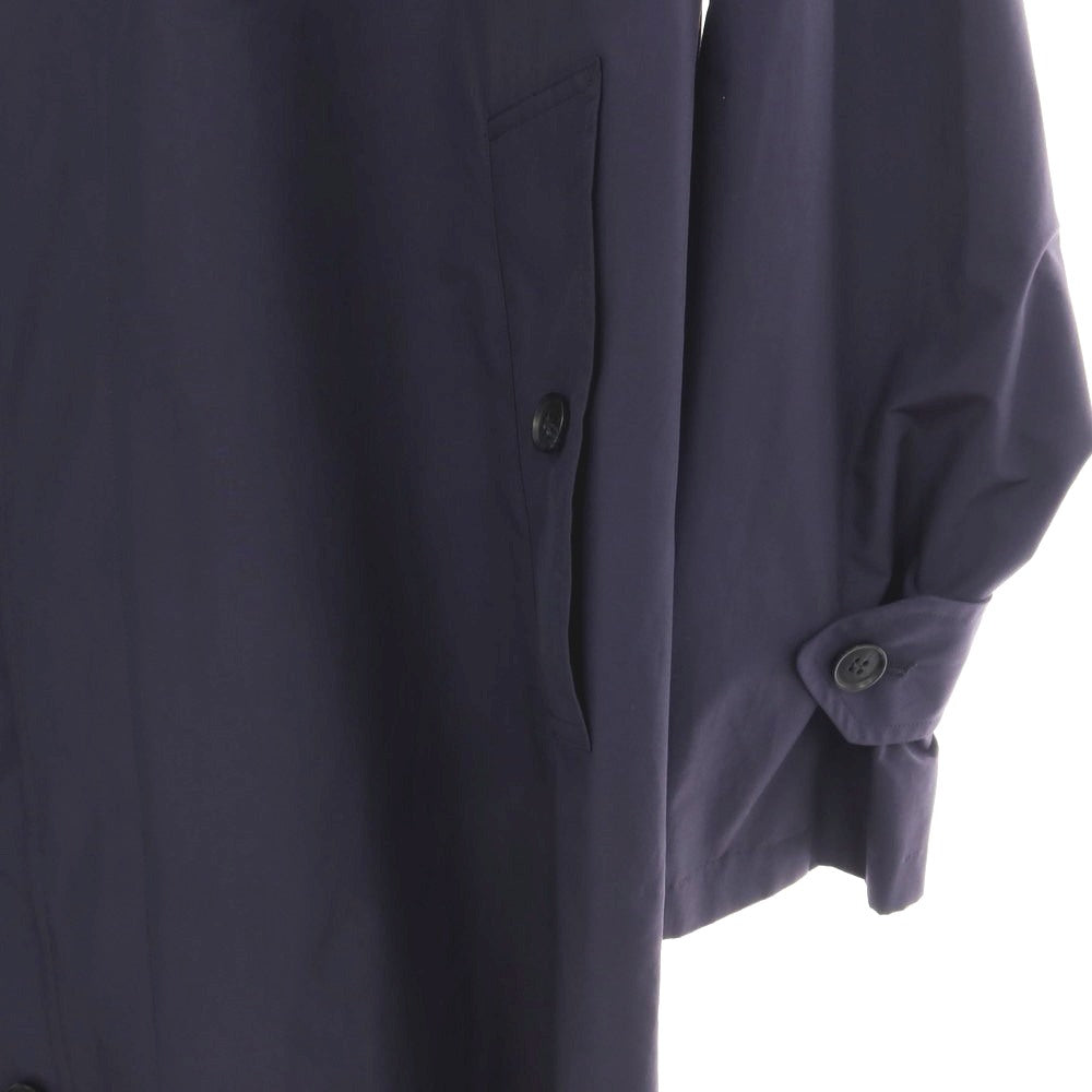 【中古】ビームスエフ BEAMS F ポリエステルコットン ステンカラーコート ネイビー【サイズ36】【 状態ランクB 】【 メンズ 】