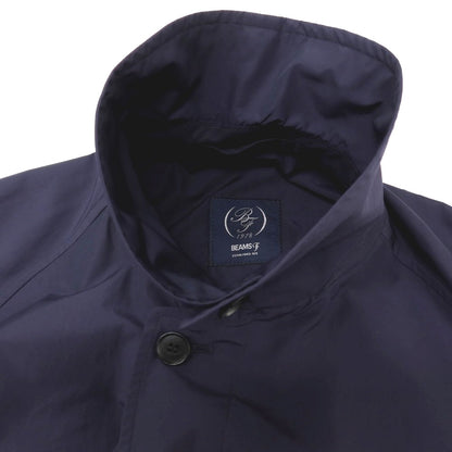 【中古】ビームスエフ BEAMS F ポリエステルコットン ステンカラーコート ネイビー【サイズ36】【 状態ランクB 】【 メンズ 】