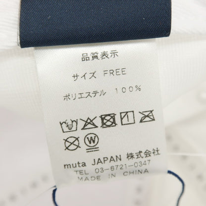 【中古】ムータ muta MARINE ポリエステル メッシュ 8ロゴ ベースボールキャップ 帽子 ホワイト【サイズFREE】【 状態ランクA 】【 メンズ 】