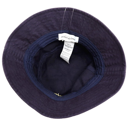 【中古】メゾンラビッシュ Maison Labiche ツイルコットン バケットハット 帽子 ネイビー【 状態ランクB 】【 メンズ 】