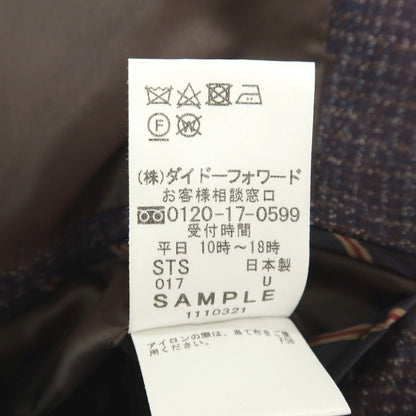【中古】ニューヨーカー NEWYORKER BERKLEY SUPER110’S ウール ツーピース 3B テーラードジャケット パープル系【サイズ46R】【 状態ランクB 】【 メンズ 】