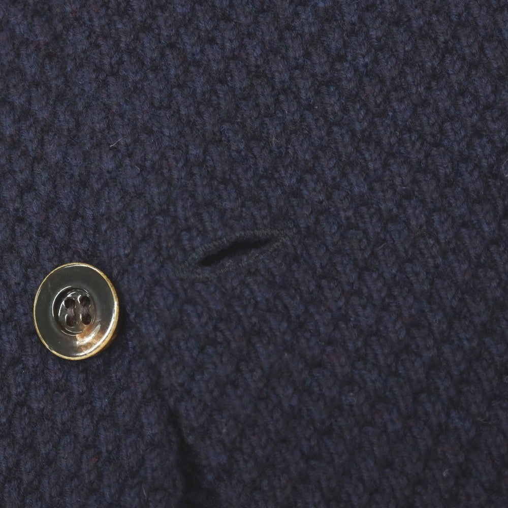 【中古】リングヂャケット RING JACKET ウール 3つボタン ニットジャケット ネイビー【サイズS】【 状態ランクB 】【 メンズ 】