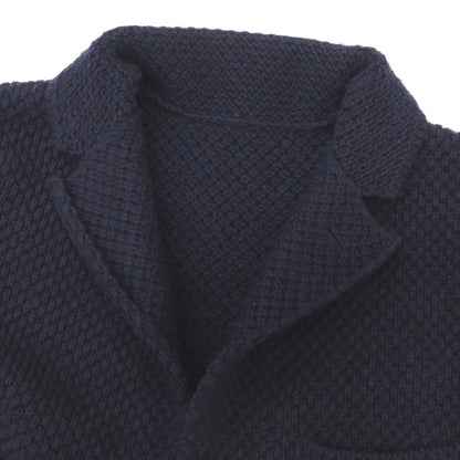 【中古】リングヂャケット RING JACKET ウール 3つボタン ニットジャケット ネイビー【サイズS】【 状態ランクB 】【 メンズ 】