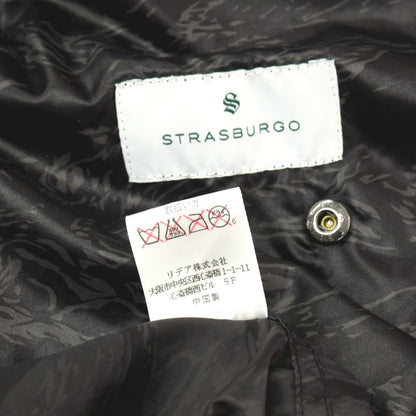 【中古】ストラスブルゴ STRASBURGO パッカブル ナイロン タイガーカモ柄 トレンチコート ブラックxグレー【サイズS】【 状態ランクB 】【 メンズ 】