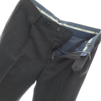 【中古】ジェルマーノ GERMANO BEAMS F別注 ウールポリウレタン ドレススラックスパンツ チャコールグレー【サイズ44】【 状態ランクC 】【 メンズ 】
