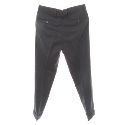 【中古】ジェルマーノ GERMANO BEAMS F別注 ウールポリウレタン ドレススラックスパンツ チャコールグレー【サイズ44】【 状態ランクC 】【 メンズ 】