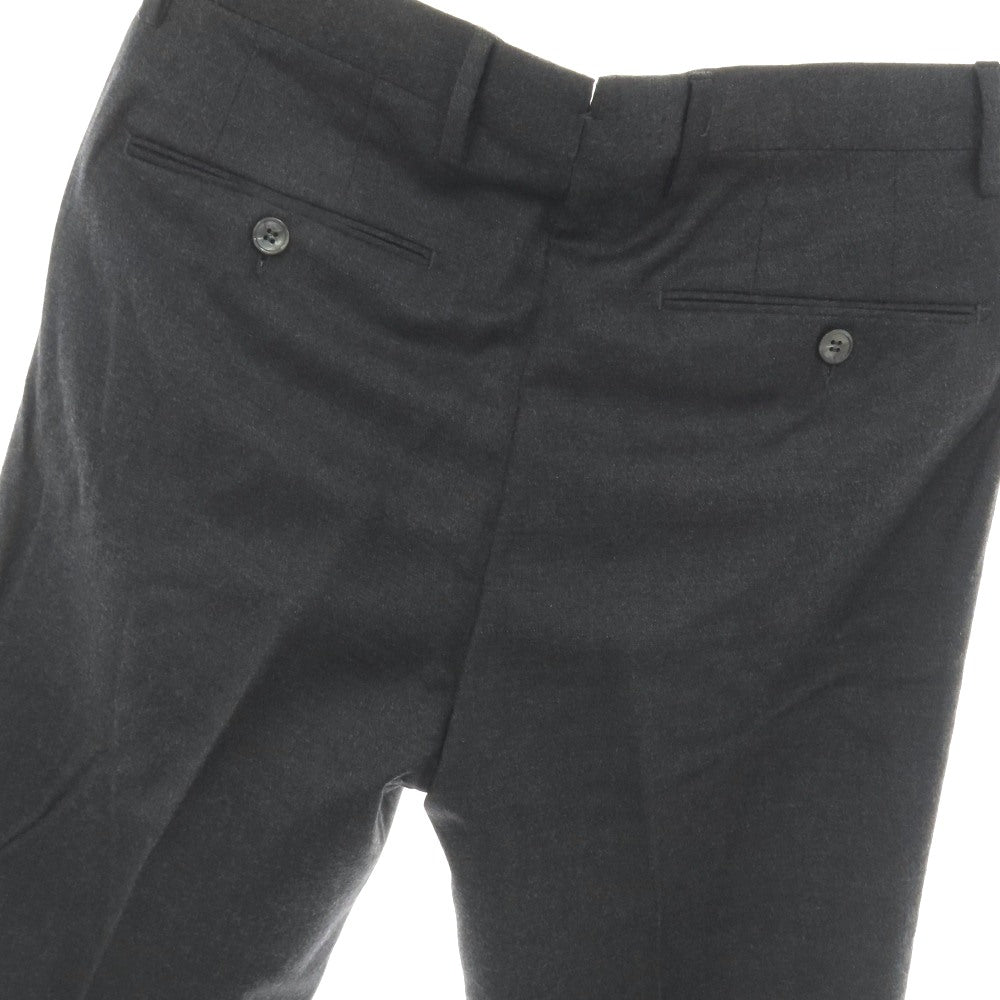 【中古】ジェルマーノ GERMANO BEAMS F別注 ウールポリウレタン ドレススラックスパンツ チャコールグレー【サイズ44】【 状態ランクC 】【 メンズ 】