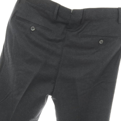 【中古】ジェルマーノ GERMANO BEAMS F別注 ウールポリウレタン ドレススラックスパンツ チャコールグレー【サイズ44】【 状態ランクC 】【 メンズ 】