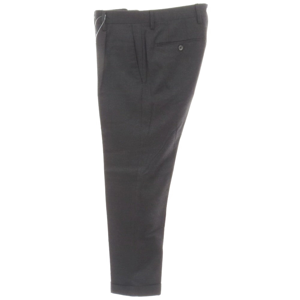 【中古】ジェルマーノ GERMANO BEAMS F別注 ウールポリウレタン ドレススラックスパンツ チャコールグレー【サイズ44】【 状態ランクC 】【 メンズ 】