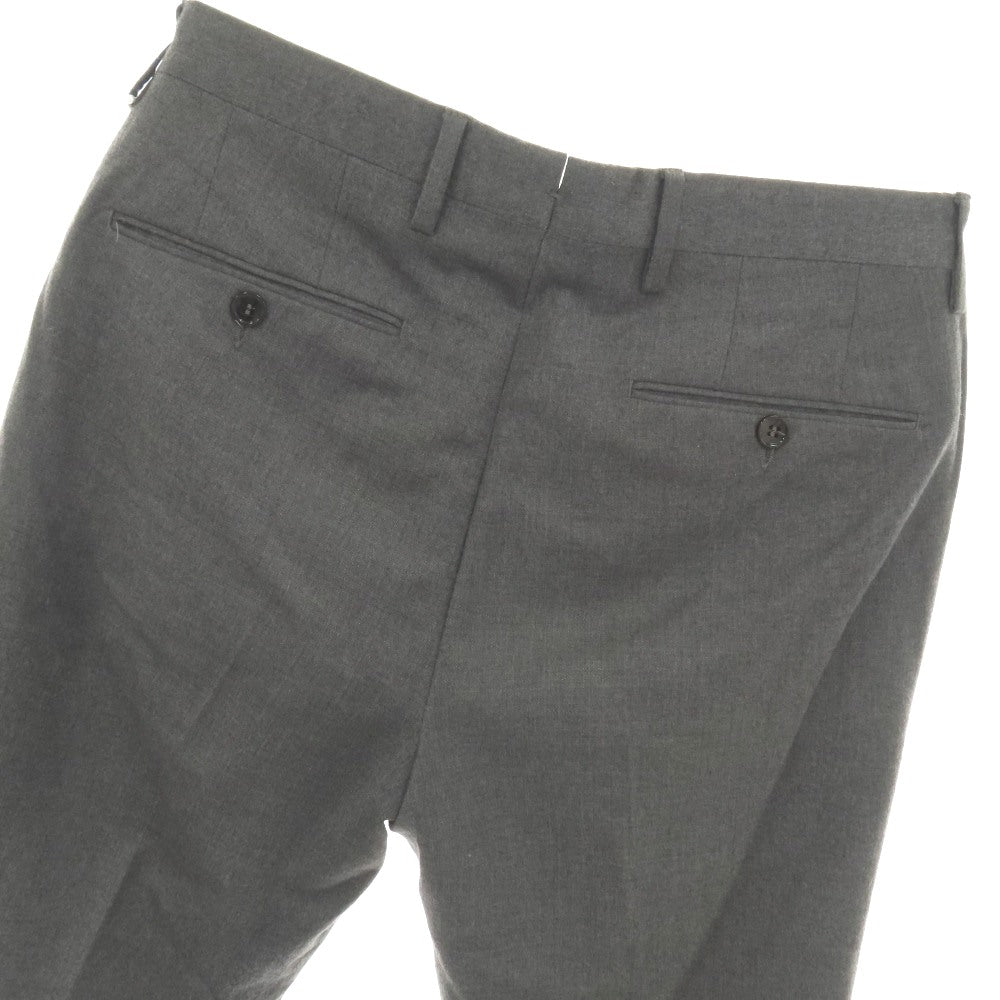 【中古】ジェルマーノ GERMANO BEAMS F別注 ウールポリウレタン ドレススラックスパンツ グレー【サイズ44】【 状態ランクB 】【 メンズ 】