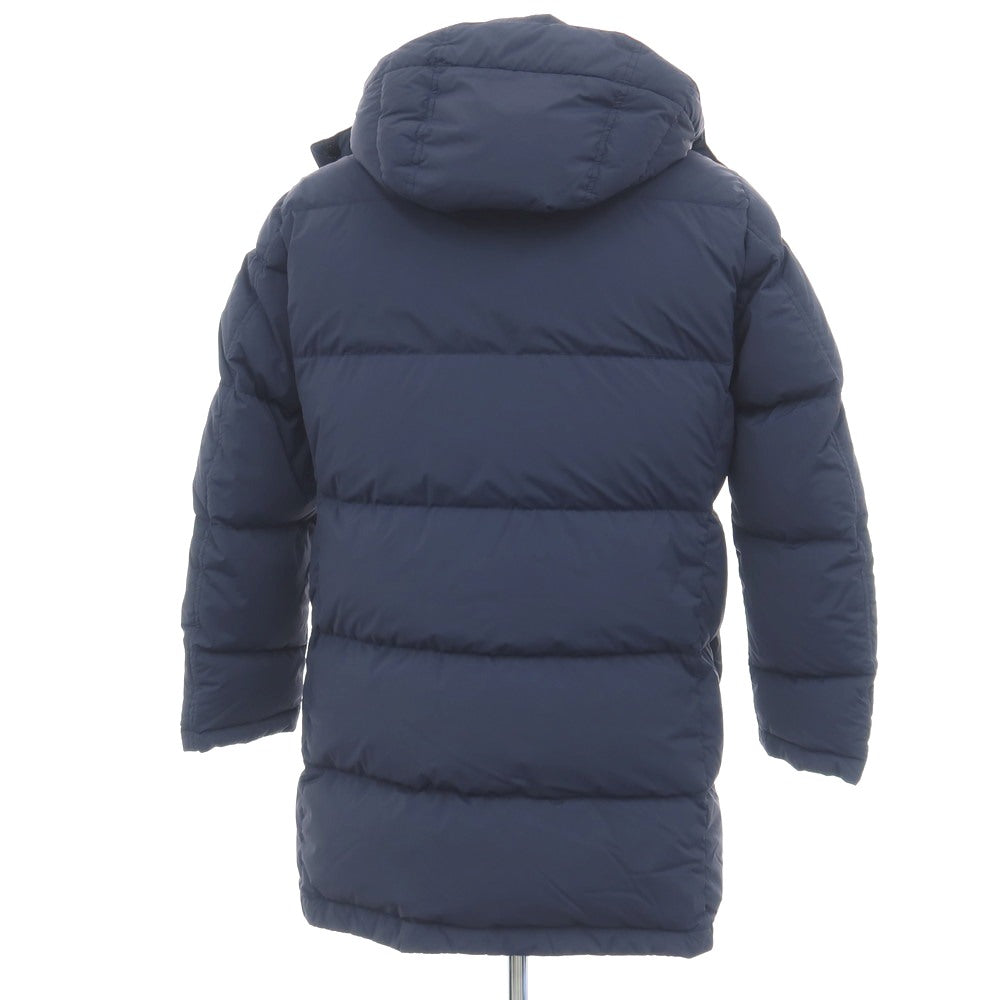 【中古】ダーバン D’URBAN ナイロンポリウレタン スタンドカラー ダウンコート ライトネイビー【サイズM】【 状態ランクC 】【 メンズ 】